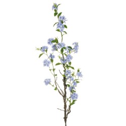Lot de 8 Plumbago giant branche avec tige en mousse, 172 cm chaque pièce dans un sac en polyéthylène artificiel lilas 