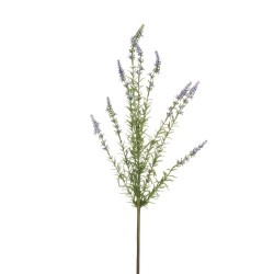 Lot de 24 Branches de lavande en plastique avec tige en pvc, 75,5 cm artificielle lavande 