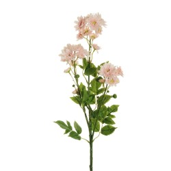 Lot de 12 Tige de chrysanthèmes x3, 78 cm artificielle rose 