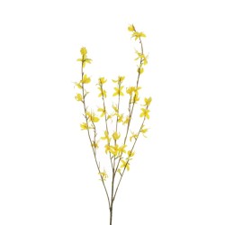 Lot de 24 Branches de genêtes x5, 100 cm artificiel jaune 