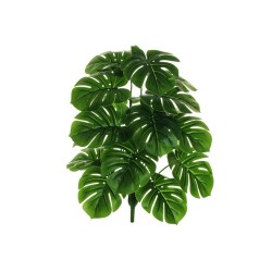 Lot de 24 Toucher naturel philodendron monstera branche x18, 60 cm emballage à monter artificiel rouge 