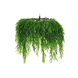 Lot de 1 Parapluie suspendu en saule avec 6 grandes branches, 6 petites branches et feuilles réalistes, h 105 cm, ø 120 cm embal