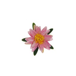 Lot de 24 Fleur de nénuphar flottante, ø 16 cm artificielle rose 