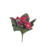 Lot de 6 - Buisson artificiel de primevère, 25 cm - fuchsia 