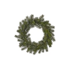 Lot de 2 - Couronne artificielle de pin aiguilles, D. 45 cm - vert 