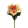 Lot de 12 - Tige artificielle de poinsettia, 56 cm - vert 
