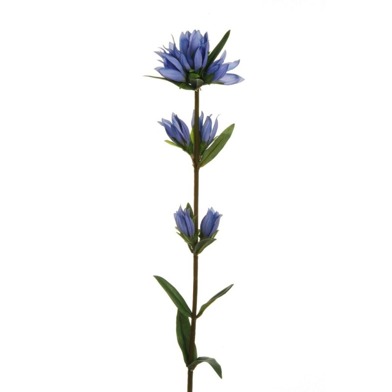 Lot de 24 - Tige artificielle de gentiane, 66 cm - bleu 