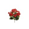Lot de 24 - Buisson artificiel de géraniums X7, 36 cm - rouge 