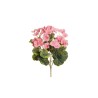 Lot de 24 - Buisson artificiel de géraniums X7, 36 cm - rose 