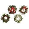 Lot de 4 - Lot de 4 couronnes artificielles assorties, D. 45 cm - couleurs assorties 