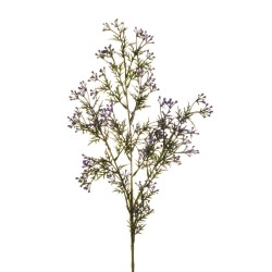 Lot de 36 - Tige artificielle de romarin X3 avec mini fleurs, 78 cm - lavande vert 