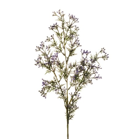 Lot de 36 - Tige artificielle de romarin X3 avec mini fleurs, 78 cm - lavande vert 