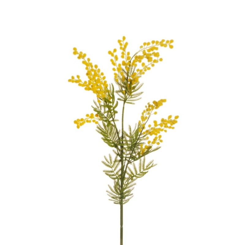 Lot de 12 - Tige artificielle de mimosa X3, 85,5 cm - jaune 