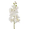 Lot de 12 - Orchidée Phalaenopsis artificielle toucher réel X7, 102 cm - blanc 