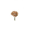 Lot de 72 - Bouquet artificiel de mini boutons de rose en mousse X12, 10 cm - sable 
