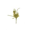 Lot de 144 - Pic artificiel de boutons de rose en jute, 14 cm - vert 