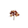 Lot de 144 - Bouquet pic artificiel de demi-pommes X12, 11 cm - rouge 