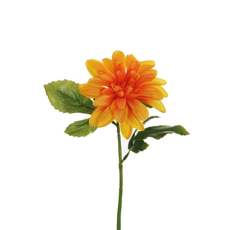 Lot de 48 - Pic artificiel de dahlia, 30 cm - jaune 