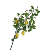 Lot de 4 - Branche artificielle de citrons X5, 120 cm - jaune 