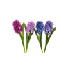 Lot de 24 - Jacinthe artificielle, 32 cm - mix bleu lilas lavande 