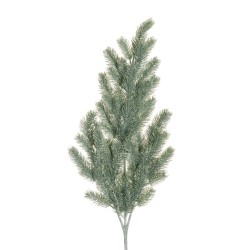 Lot de 12 - Tige artificielle de pin toucher doux X57, 87 cm - vert gris 