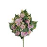 Lot de 6 - Demi-buisson artificiel rose et phalaenopsis X10, 56 cm - lilas 