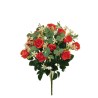 Lot de 6 - Buisson artificiel de mini-roses X11, 49 cm - orange 