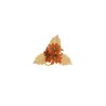 Lot de 72 - Couronne de bougie artificielle mini poinsettia et houx 