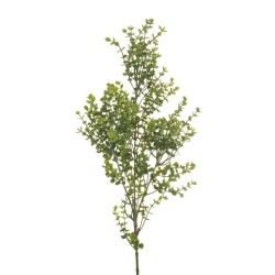 Lot de 24 - Mini tige artificielle d'eucalyptus floquée, 76 cm - vert clair 