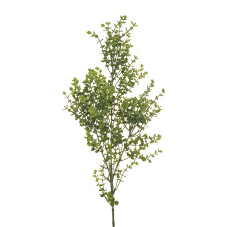 Lot de 24 - Mini tige artificielle d'eucalyptus floquée, 76 cm - vert clair 
