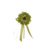 Lot de 144 - Pic artificiel d'hélianthus en jute, 13 cm - vert 