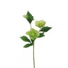 Lot de 36 - Tige artificielle de rose de Noël, 57 cm - vert 