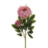 Lot de 12 - Tige artificielle de pivoine X2, 66 cm - mauve vert 