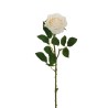 Lot de 24 - Rose Equateur artificielle, 65 cm - crème 