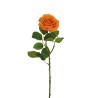 Lot de 24 - Rose Equateur artificielle, 65 cm - orange clair 