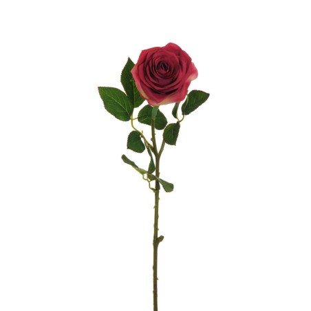 Lot de 24 - Rose Equateur artificielle, 65 cm - fuchsia 