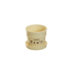 Lot de 6 - Pot céramique, 8 cm - ivoire 