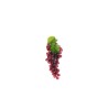 Lot de 24 - Mini grappe artificielle de raisins ronds X108, 15 cm - rouge 
