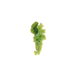Lot de 24 - Mini grappe artificielle de raisins ronds X108, 15 cm - vert 