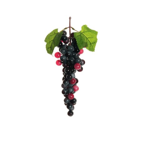 Lot de 12 - Grappe artificielle de raisins ronds X85, 29 cm - bordeaux 