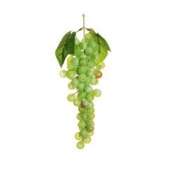 Lot de 12 - Grappe artificielle de raisins ronds X85, 29 cm - vert 