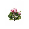 Lot de 24 - Buisson artificiel de cyclamen X10, 29 cm - blanc fuchsia 