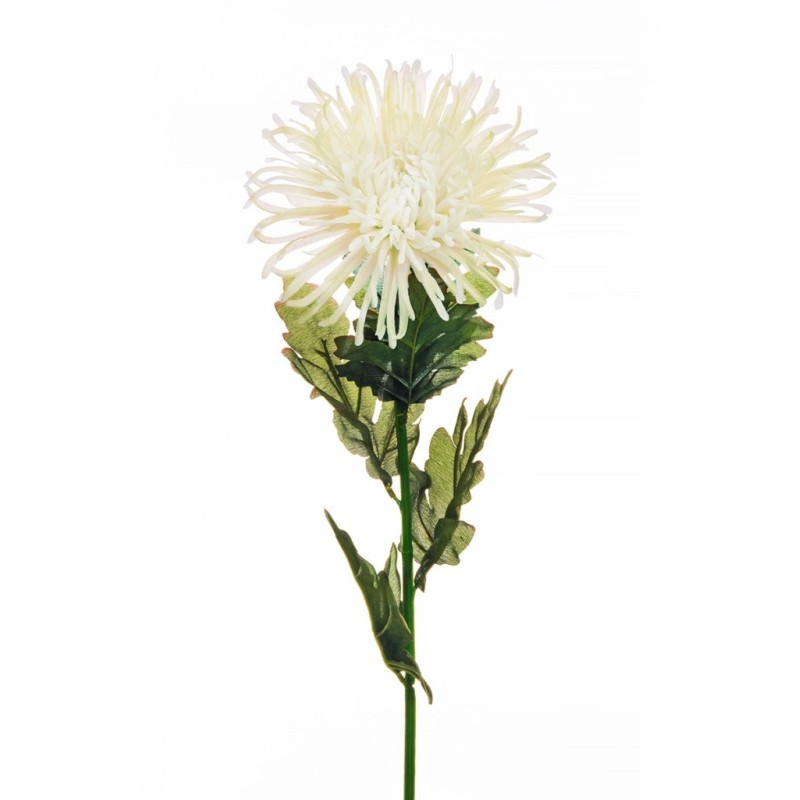 Lot de 36 - Chrysanthème araignée artificiel, 80 cm - blanc 