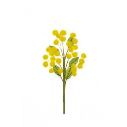 Lot de 480 - Pic artificiel de mimosa, 24 cm - jaune 