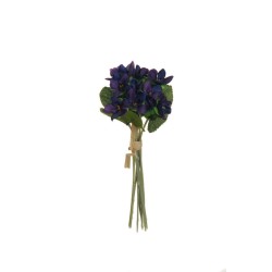 Lot de 48 - Bouquet artificiel de violettes X9, 20 cm - violet 