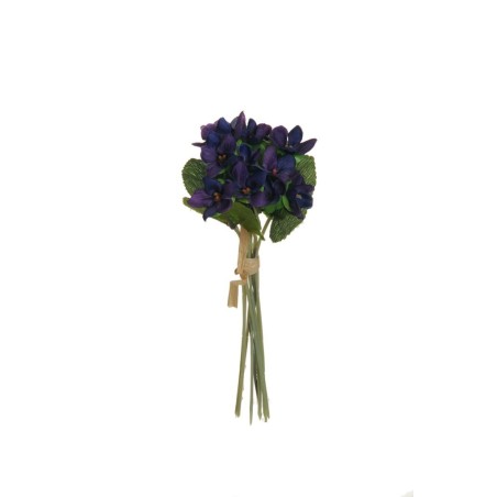 Lot de 48 - Bouquet artificiel de violettes X9, 20 cm - violet 
