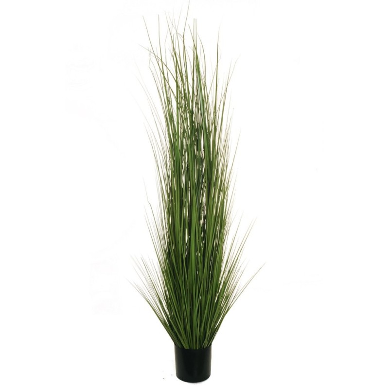 Lot de 2 - Plante artificielle d'herbe en pot, 180 cm - vert clair 