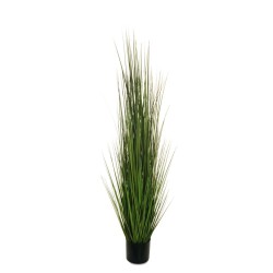 Lot de 4 - Plante artificielle d'herbe en pot, 150 cm - vert clair 