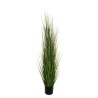 Lot de 4 - Plante artificielle d'herbe en pot, 150 cm - vert clair 