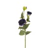 Lot de 36 - Tige artificielle de lisianthus floquée X2, 71 cm - violet crème 